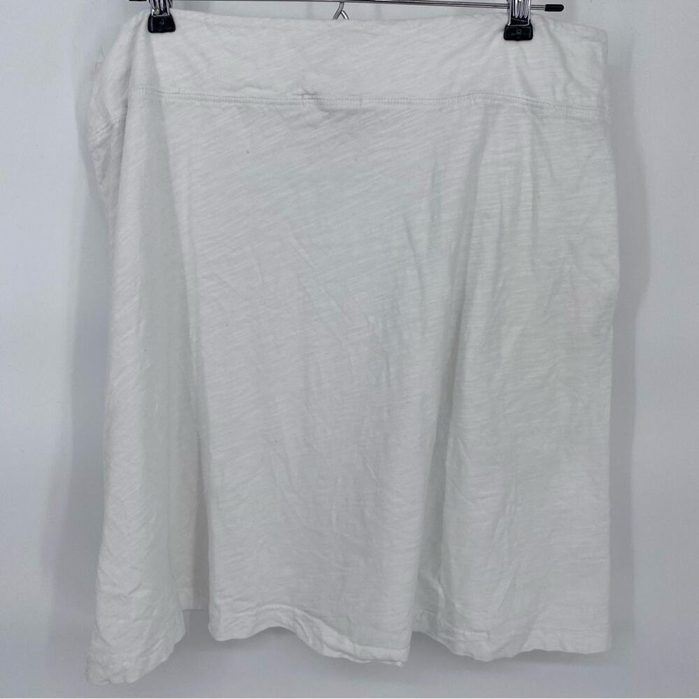 Fresh Produce Women’s Skirt‎ White Slub Cotton Made In The USA XL